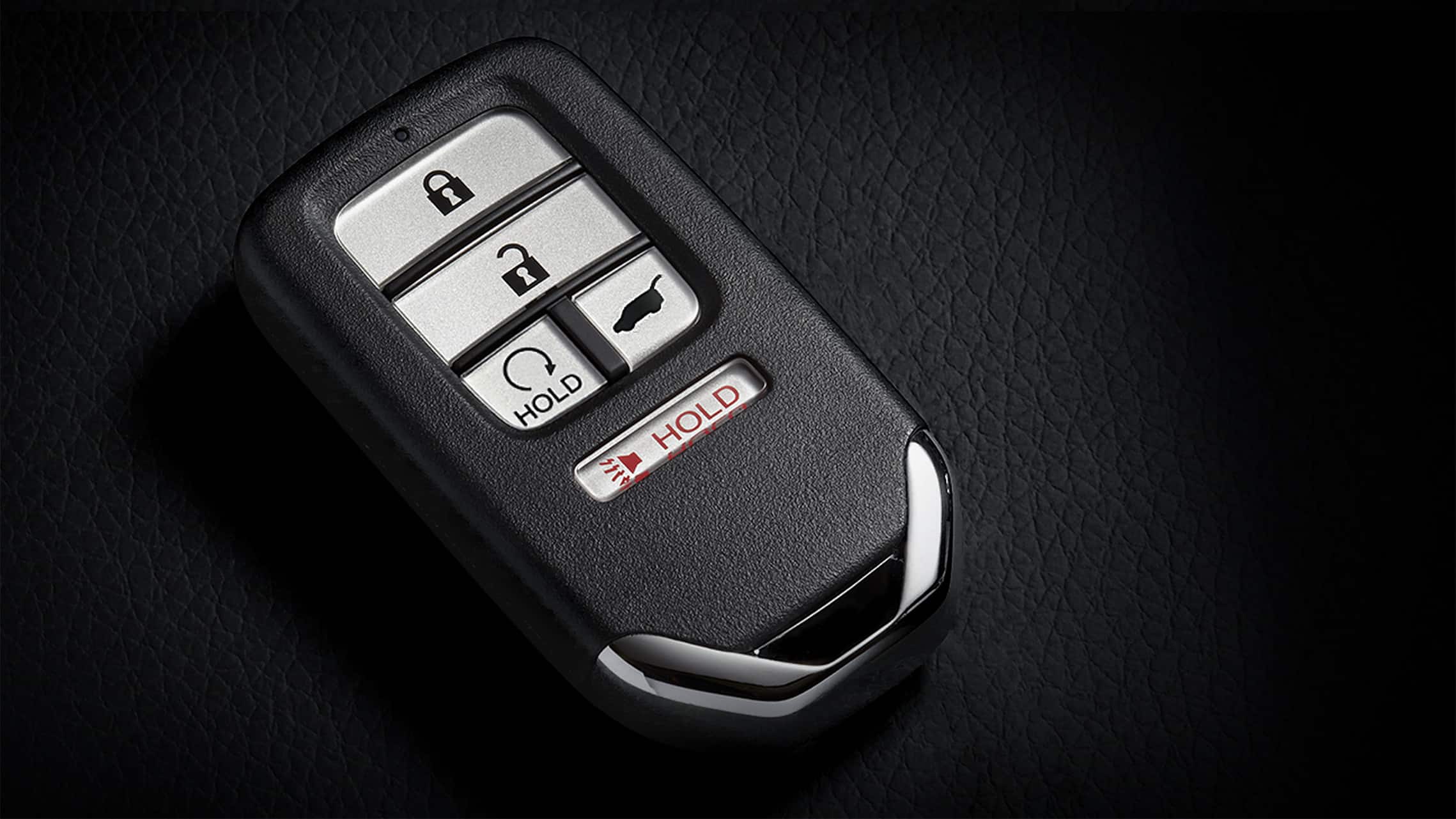 Llavero con detalle del botón de encendido remoto del motor para el Honda Civic Sport Touring Hatchback 2021.